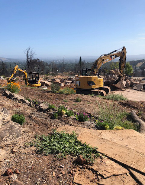 California wildfire cleanup efforts